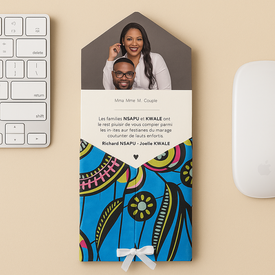 Carte d’invitation typographique