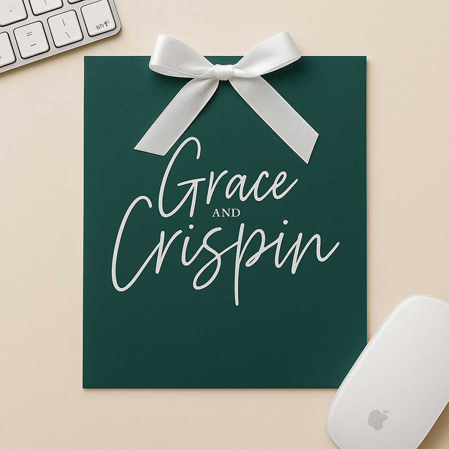 Carte d’invitation typographique